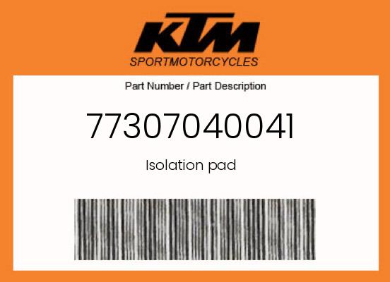 0 KTM OEM Part 77307040041