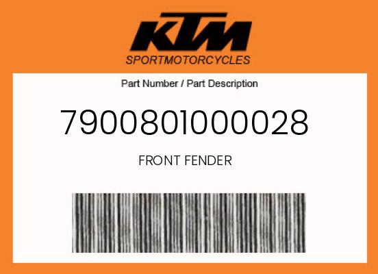 0 KTM OEM Part 7900801000028