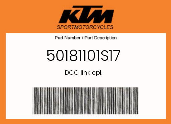 0 KTM OEM Part 50181101S17