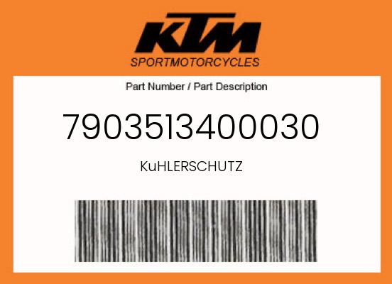 2018 KTM 450SXF OEM Part 7903513400030