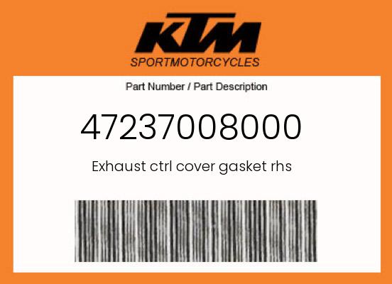 Exhaust ctrl cover gasket rhs undefined