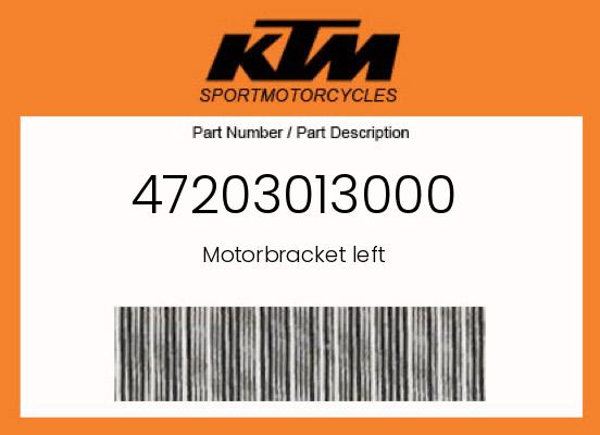 Motorbracket left undefined