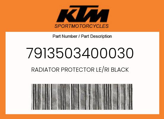 RADIATOR PROTECTOR LE/RI BLACK undefined