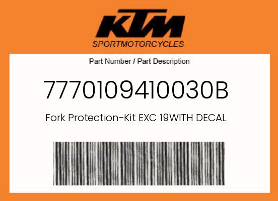 0 KTM OEM Part 7770109410030B