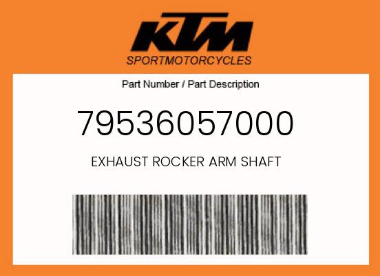 0 KTM OEM Part 79536057000