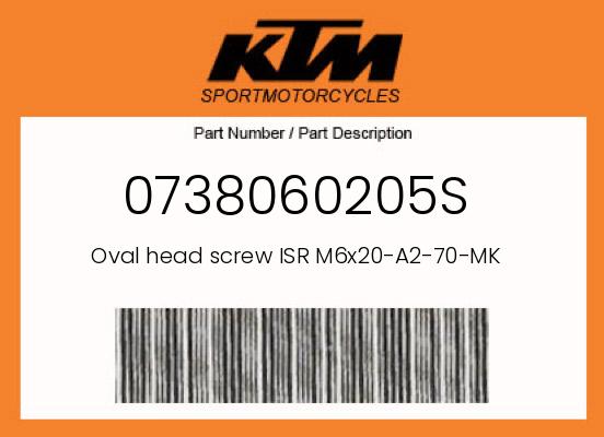 0 KTM OEM Part 0738060205S