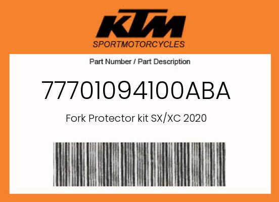 KTM OEM Fork Protector Kit 2020 SX & XC - 77701094100ABA undefined