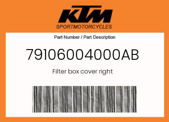 Filter box cover right undefined