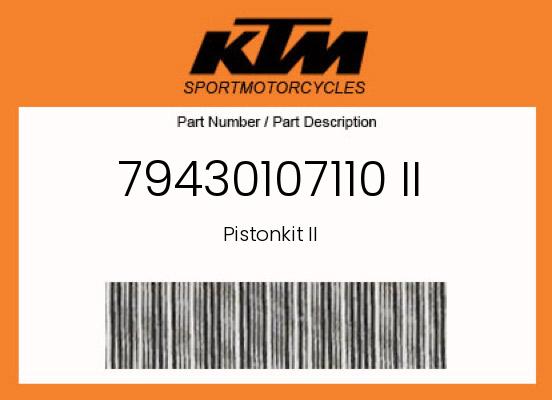 0 Husqvarna OEM Part 79430107110 II