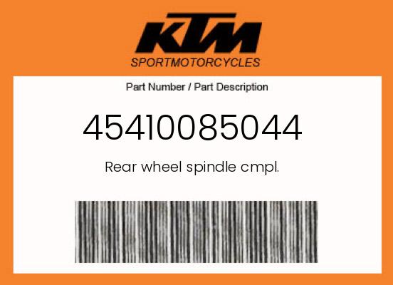 Rear wheel spindle cmpl. undefined