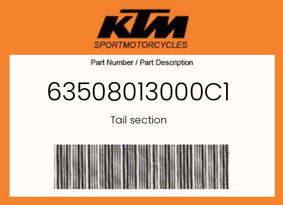 0 KTM OEM Part 63508013000C1