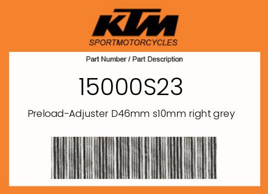 0 KTM OEM Part 15000S23