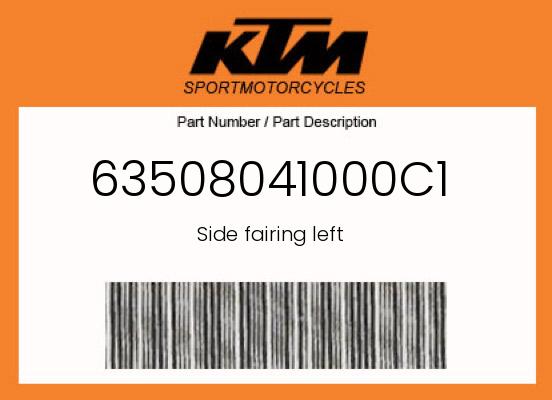 0 KTM OEM Part 63508041000C1