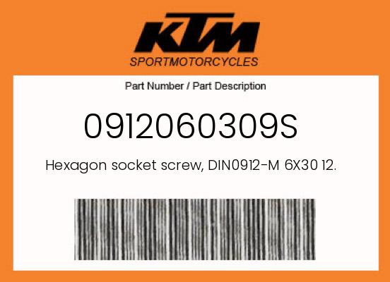0 KTM OEM Part 0912060309S