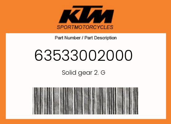 0 KTM OEM Part 63533002000