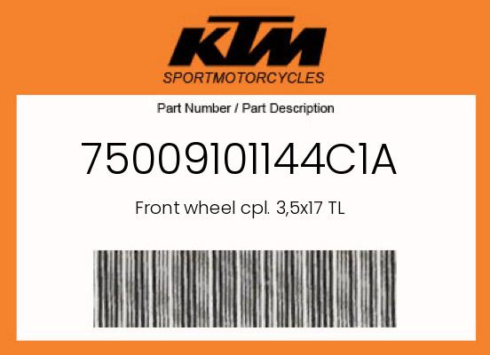 0 KTM OEM Part 75009101144C1A