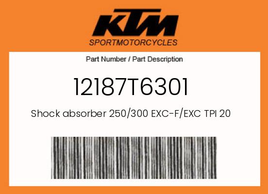 0 KTM OEM Part 12187T6301
