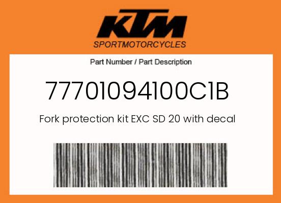 0 KTM OEM Part 77701094100C1B