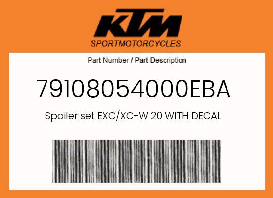 0 KTM OEM Part 79108054000EBA