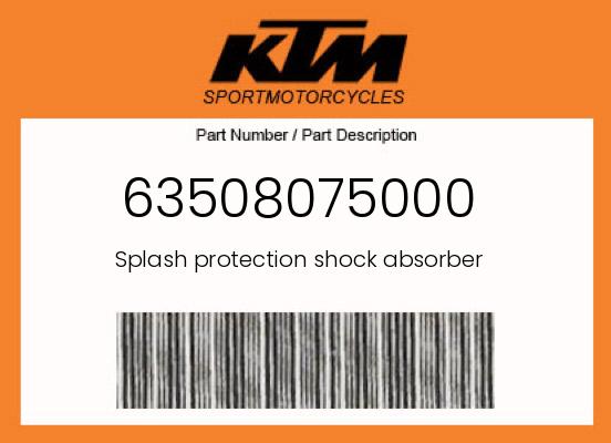 0 KTM OEM Part 63508075000