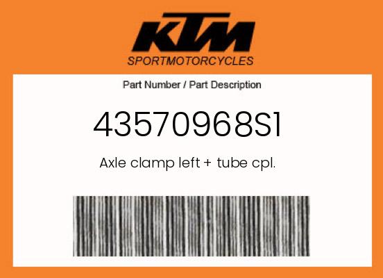 0 KTM OEM Part 43570968S1