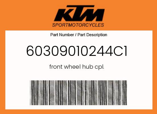 0 KTM OEM Part 60309010244C1