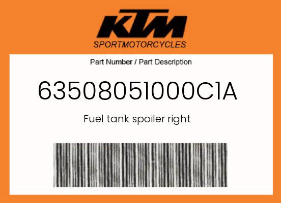0 KTM OEM Part 63508051000C1A