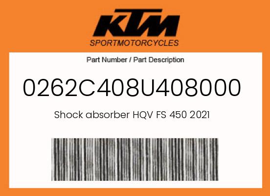 0 KTM OEM Part 0262C408U408000