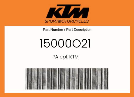 0 KTM OEM Part 15000O21