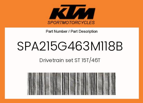 0 Husqvarna OEM Part SPA215G463M118B