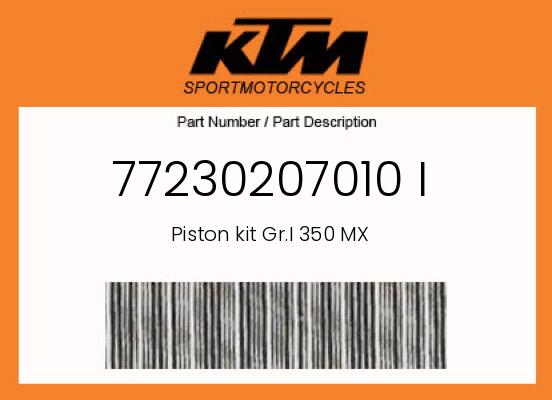 0 Husqvarna OEM Part 77230207010 I