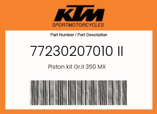 0 Husqvarna OEM Part 77230207010 II