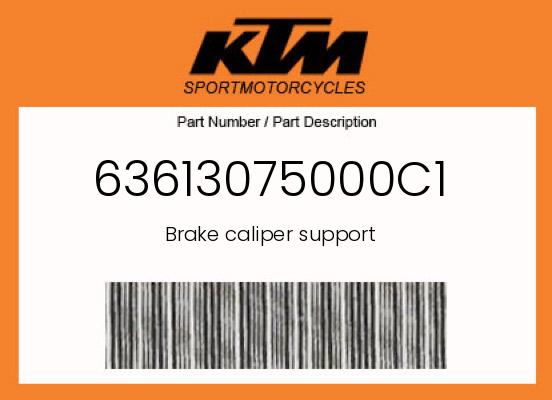 0 KTM OEM Part 63613075000C1
