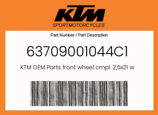 0 KTM OEM Part 63709001044C1