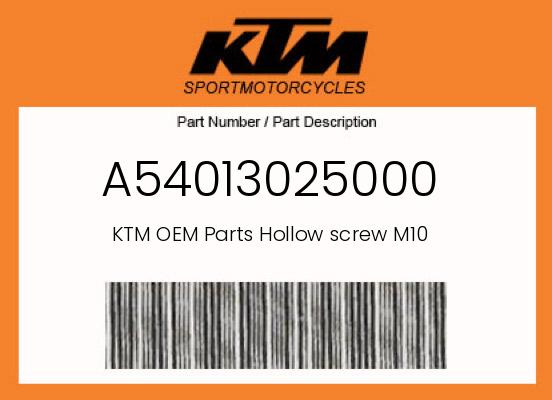 Hollow screw M10 undefined