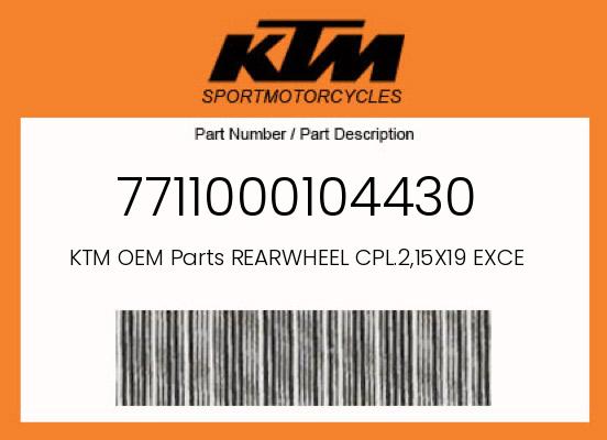 0 KTM OEM Part 7711000104430