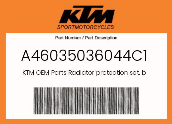 Radiator protection set, black undefined