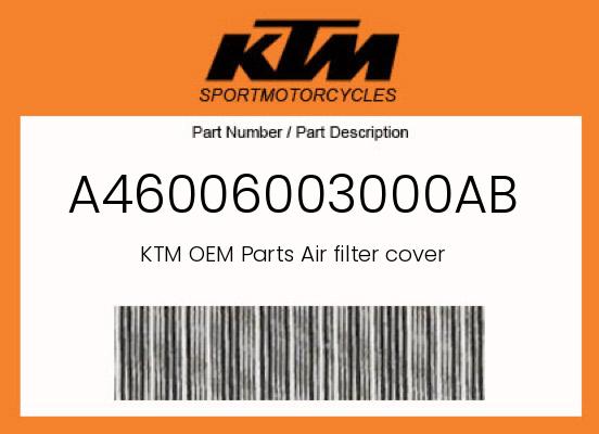Air filter cover undefined