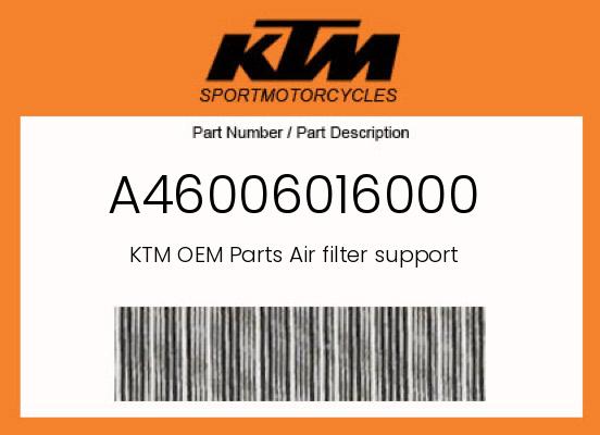 Air filter support undefined