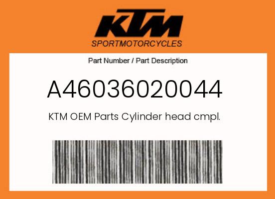0 KTM OEM Part A46036020044