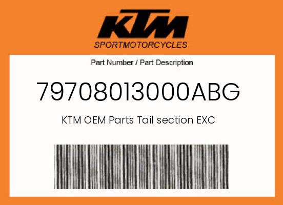 0 KTM OEM Part 79708013000ABG