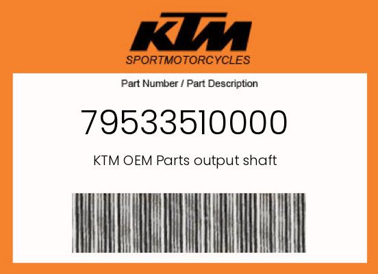 0 Husqvarna OEM Part 79533510000
