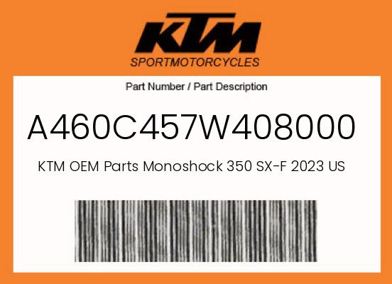 0 KTM OEM Part A460C457W408000