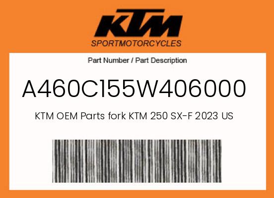0 KTM OEM Part A460C155W406000