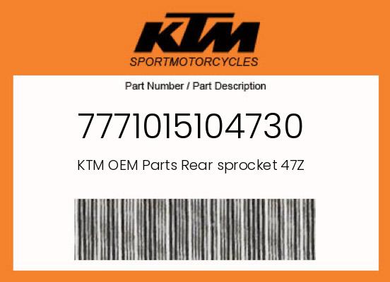 0 Husqvarna OEM Part 7771015104730