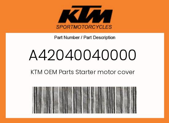 0 KTM OEM Part A42040040000