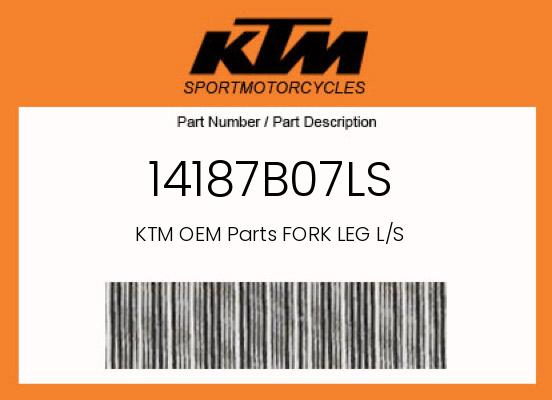 0 KTM OEM Part 14187B07LS