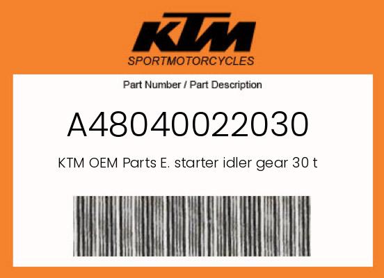 0 Husqvarna OEM Part A48040022030