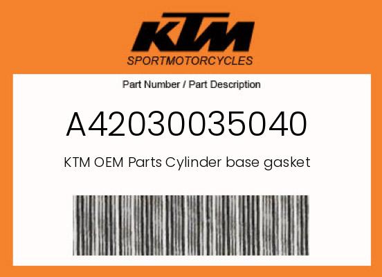0 Husqvarna OEM Part A42030035040