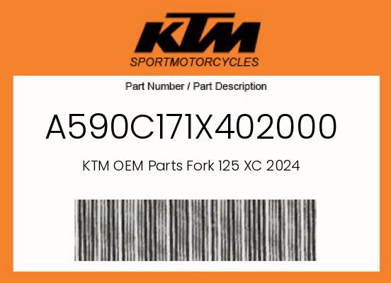 0 KTM OEM Part A590C171X402000